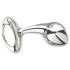 Njoy M - medium metall analplugg (silver)