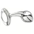 Njoy M - medelstor analplugg i metall (silver)