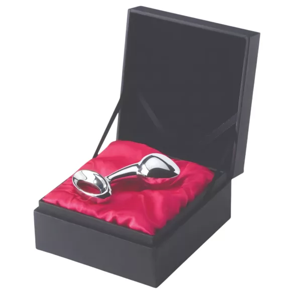 Njoy M - medelstor analplugg i metall (silver)