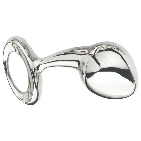 Njoy L - stor metall analplug (silver)