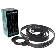 Bathmate Shower Strap - pumphållare med mätremsa (svart)