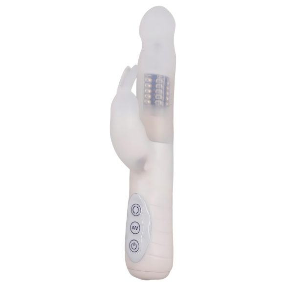 Layla Artiche - Vattentät, klitorisstimulerande roterande vibrator (vit)