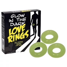 Love Rings - fluorescerande penisringar, set (3 st)