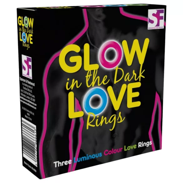 Love Rings - fluorescerande penisringar, set (3 st)
