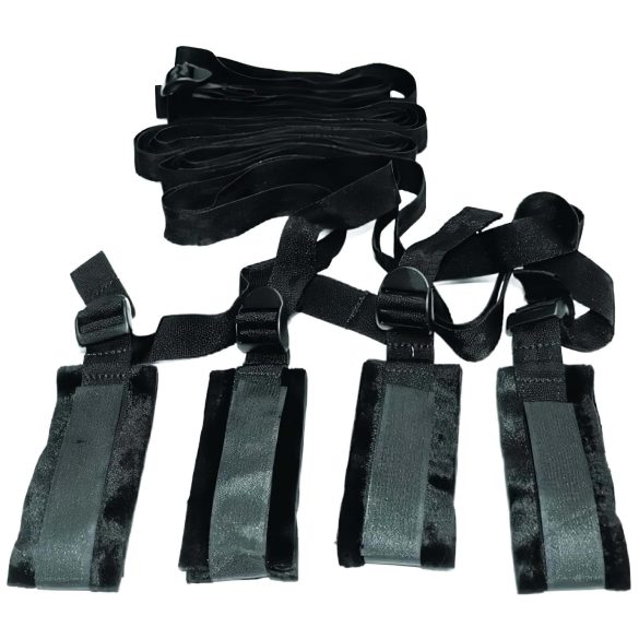 S&M - Bondage Sängfästesset (Svart)