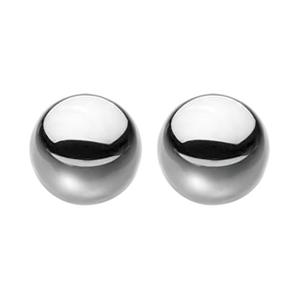 S&M - fristående stål geishakulor (silver)