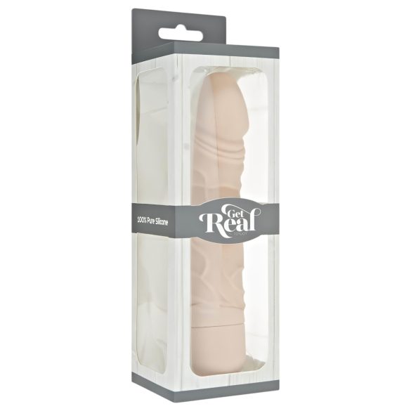 Klassisk Get Real - naturtrogen silikonvibrator (natur)