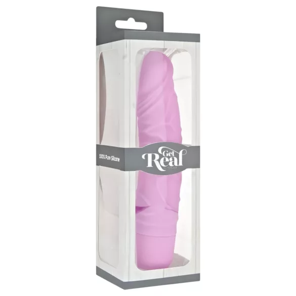 Classic Get Real - vibrator med realistisk känsla - silikon - rosa