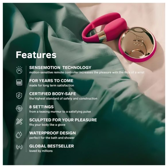 LELO - parvibrator - fjärrstyrd - silikon lila