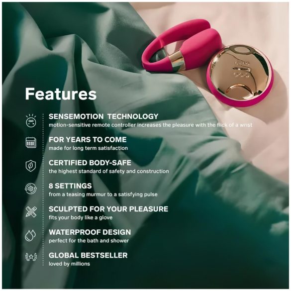 LELO Tiani 3 - parvibrator - silikon - rosa