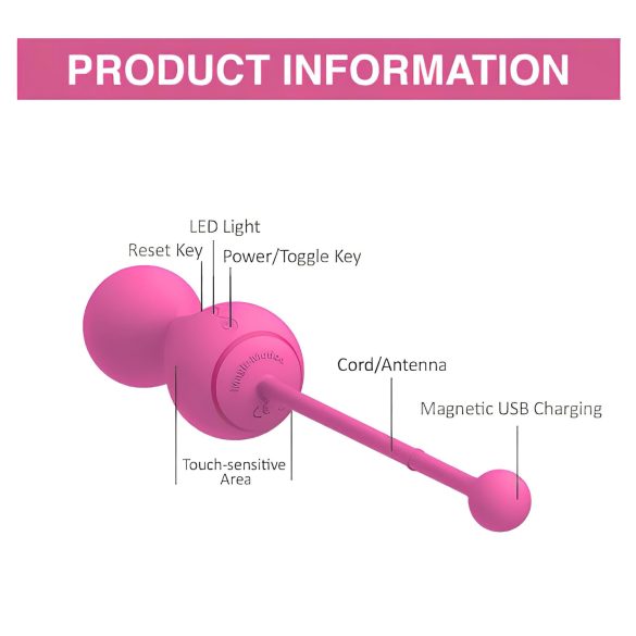 Magic Motion Kegel Master - Smart Geishakulor Duo (lila)