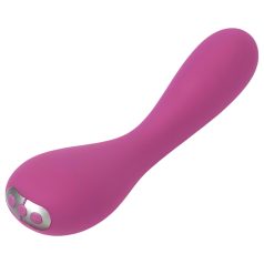   Je Joue Uma - G-punkt vibrator uppladdningsbar vattentät silikon rosa