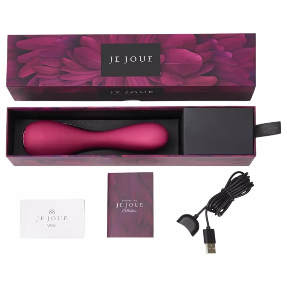 Je Joue Uma - G-punkt vibrator uppladdningsbar vattentät silikon rosa