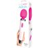Bodywand Aqua - vattentät massagestav (vit-rosa)