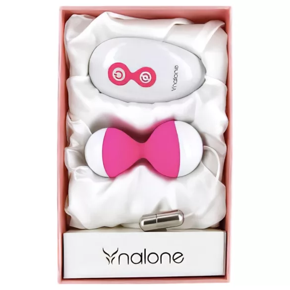 NALONE Miu Miu - vibrerande geishakulor - fjärrstyrd - uppladdningsbar - rosa