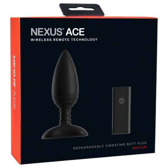 Nexus Ace - analvibrator med fjärrkontroll - uppladdningsbar - medium