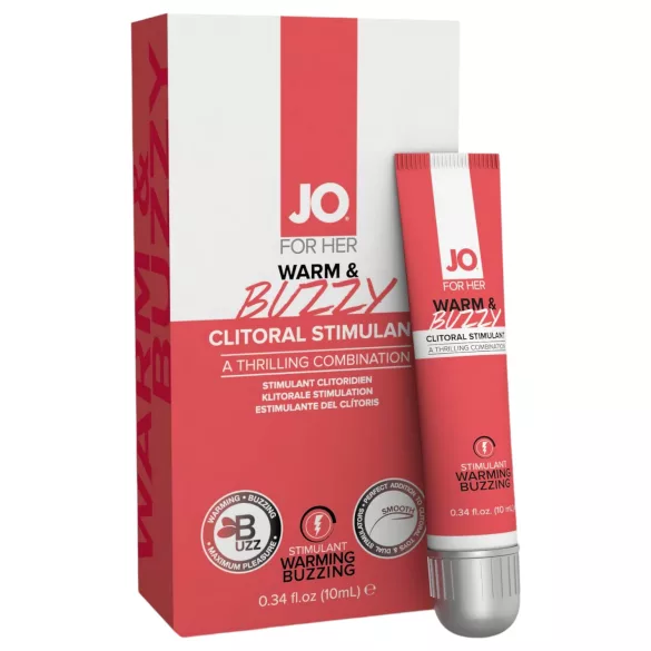 JO Warm & Buzzy - klitorisstimulerande gel för kvinnor - 10ml