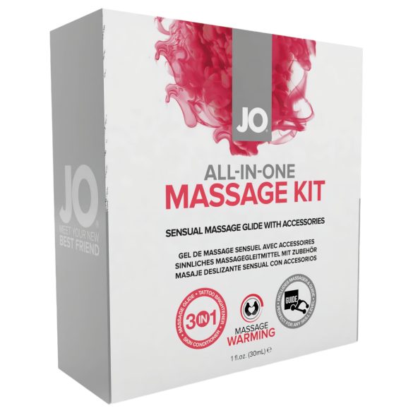System JO Allt-i-ett - Uppvärmande massageset (3 delar)