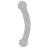 / GLAS - glas dubbel dildo (svart)
