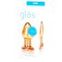 GLAS Lätthet - glas analkontakt (guld)