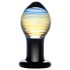 GLAS Galileo - glas analplugg (svart-guld)