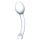 GLAS - dubblad analdildo i glas (genomskinlig)