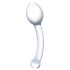 GLAS - dubblad analdildo i glas (genomskinlig)