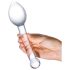 GLAS - dubblad analdildo i glas (genomskinlig)