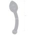 GLAS - dubblad analdildo i glas (genomskinlig)