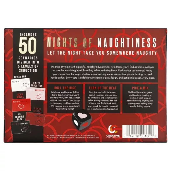FIFTY NIGHTS OF NAUGHTINESS - sexspel - parspel - engelska