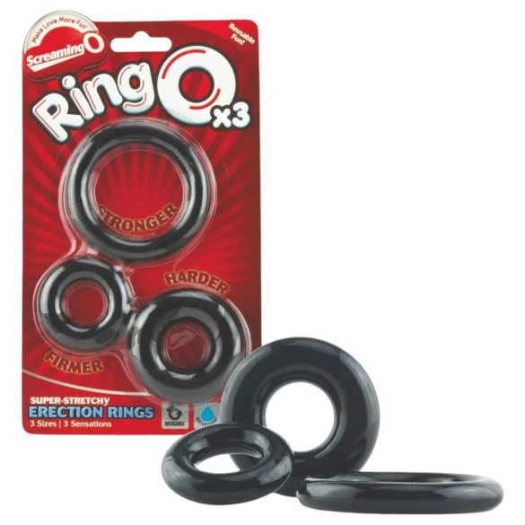 Screaming O - Silikon penisring set (3-pack)