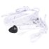 MySecret Skrikande Trosa - radiostyrd vibrator - vit (S-L)