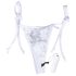MySecret Skrikande Trosa - radiostyrd vibrator - vit (S-L)