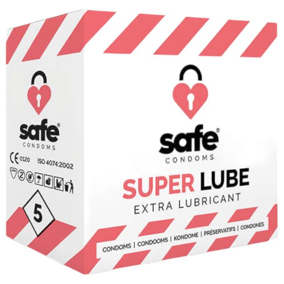 SAFE Super Glide - extra glidmedel kondom (5 st)