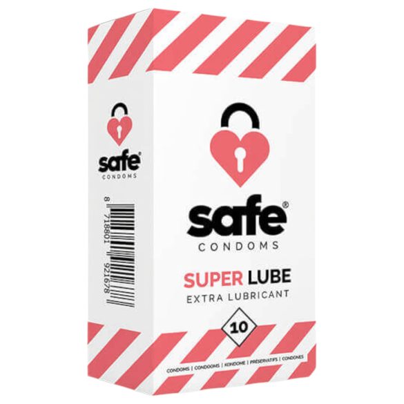 SAFE Super Lube - extra glidmedel kondom (10 st)