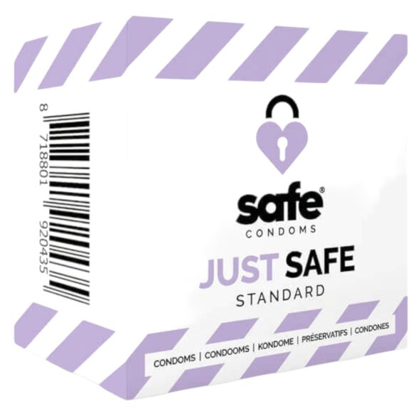 SAFE Just Safe - standard kondom - vanilj (5 st)