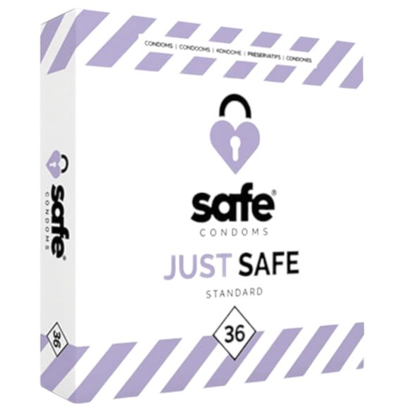 SAFE Just Safe - Standard Kondom - Vanilj (36 st)
