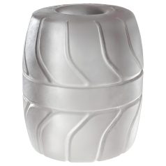   SilaSkin - pung- och testikelring med sträckare - silikon - vit