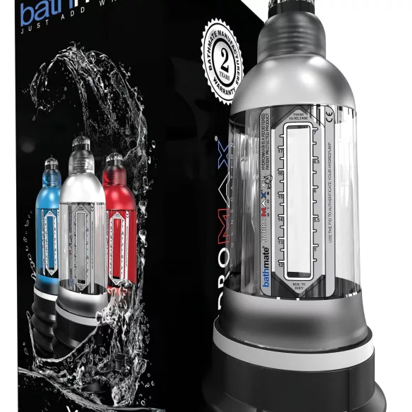 Bathmate Hydromax 7 Wide - penispump hydraulisk - genomskinlig