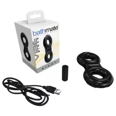 Bathmate - penisring med vibration - uppladdningsbar - svart