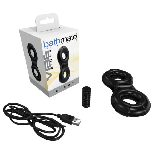 Bathmate Vibe Ring Eight - laddningsbar, vibrerande penisring (svart)
