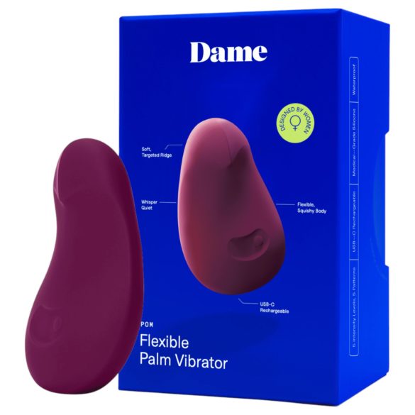 Dame Pom - uppladdningsbar klitorisvibrator (lila)