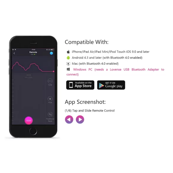 Lovense Lush 2 - App‑styrt vibrerande ägg (rosa)