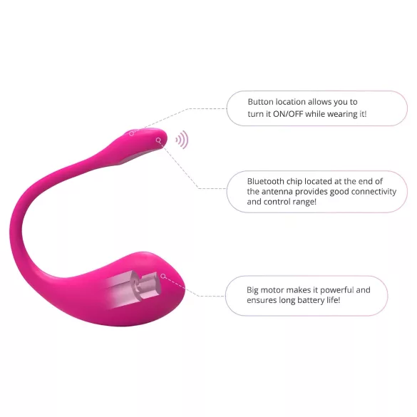 Lovense Lush 2 - App‑styrt vibrerande ägg (rosa)