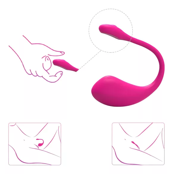 Lovense Lush 2 - App‑styrt vibrerande ägg (rosa)