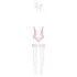 Obsessive - kaninoutfit för kvinnor - rosa - L/XL