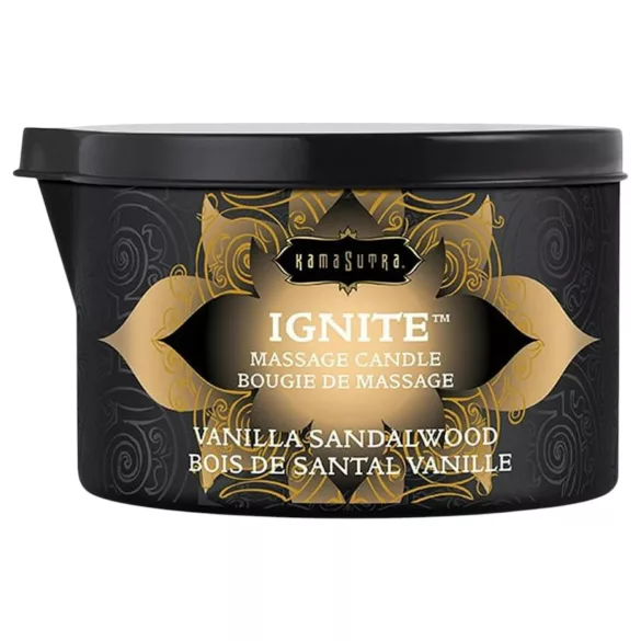 Kama Sutra - vegansk massage ljus - vanilj sandelträ - 170g