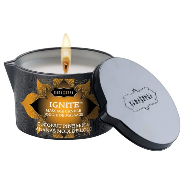 Kama Sutra - vegansk massage-ljus - kokos-ananas (170g)