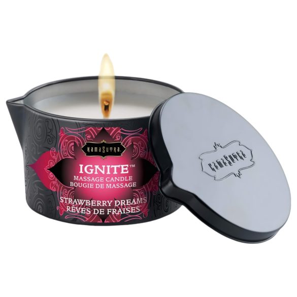 Kama Sutra - Vegansk Massage-ljus - Jordgubbsdröm (170g)