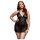 BACI Plus Size - halsband spets babydoll - svart (XL-XXL)